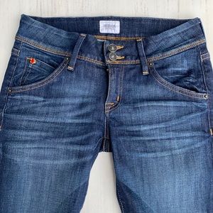 Gorgeous Hudson Brand Slim Crop Flare Denim Jeans in Excellent Condition